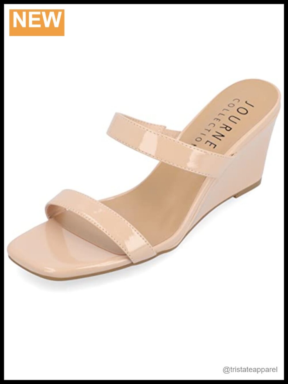 Comfort Foam Clover Wedge Sandals Ankle Strap Buckle Lightweight